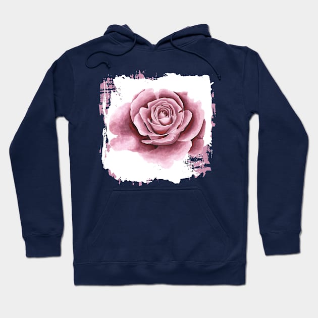 Pink rose Hoodie by PallKris